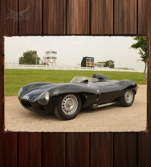 Металлическая табличка Jaguar D-Type 332 Металлическая табличка Jaguar D-Type 332